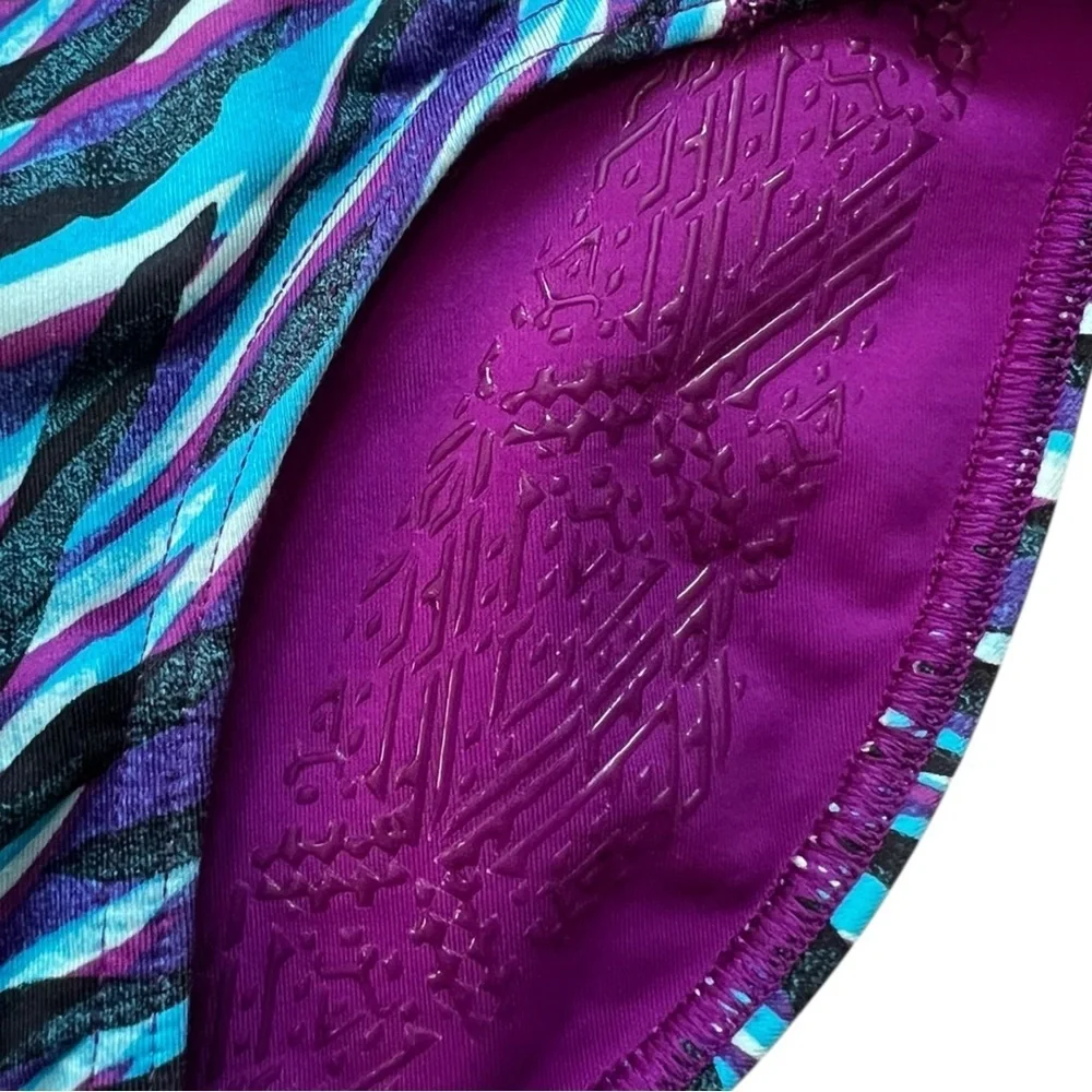 Lululemon Ivivva Purple and Blue Kids One Piece Swimsuit girls Like New! 12